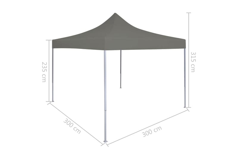 Kokoontaittuva pop-up juhlateltta 3x3m antrasiitti - Antrasiitti - Piha & ulkoaltaat - Piha-alue - Ulkosäilytys - Puutarhateltta & säilytysteltta