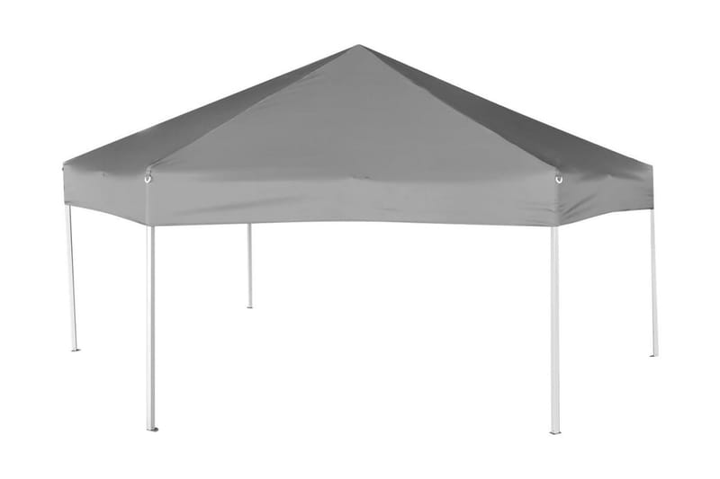 Kuusikulmainen pop-up juhlateltta 6 seinää Harmaa 3,6x3,1 m - Harmaa - Piha & ulkoaltaat - Piha-alue - Ulkosäilytys - Puutarhateltta & säilytysteltta