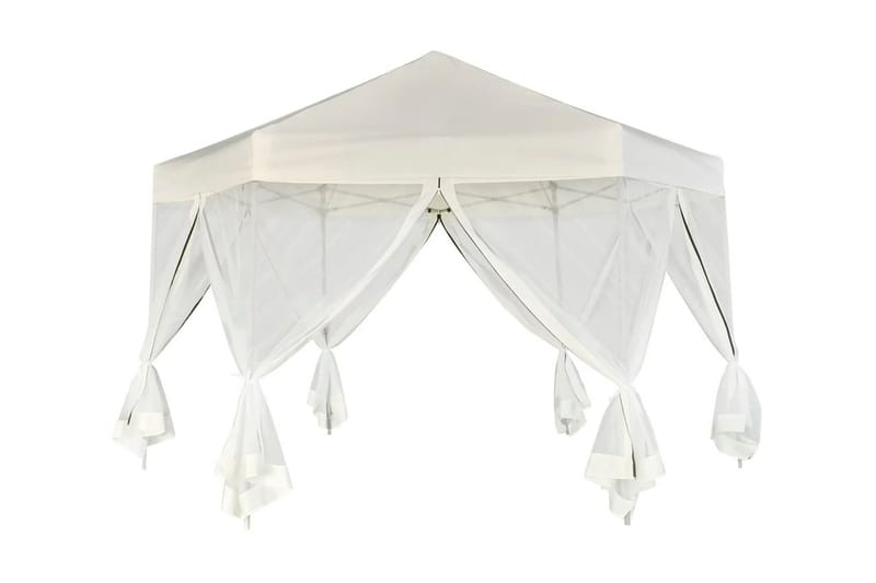 Pop-up teltta 6 sivuseinällä kuusikulmainen 3,6x3,1 m kerma - Kerma - Piha & ulkoaltaat - Piha-alue - Ulkosäilytys - Puutarhateltta & säilytysteltta