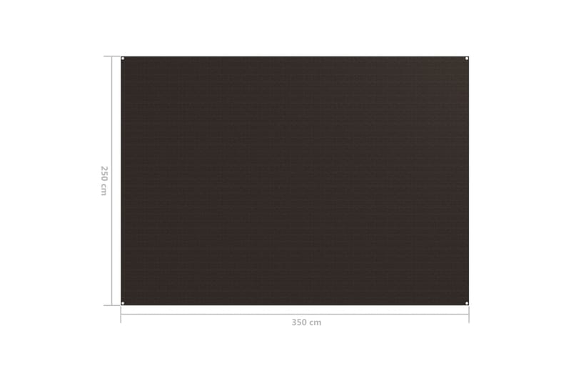 Telttamatto 250x350 cm ruskea - Piha & ulkoaltaat - Piha-alue - Ulkosäilytys - Puutarhateltta & säilytysteltta
