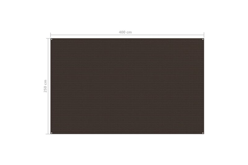 Telttamatto 250x400 cm ruskea - Piha & ulkoaltaat - Piha-alue - Ulkosäilytys - Puutarhateltta & säilytysteltta