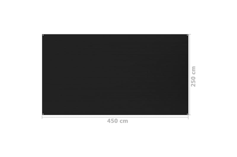 Telttamatto 250x450 cm musta - Piha & ulkoaltaat - Piha-alue - Ulkosäilytys - Puutarhateltta & säilytysteltta