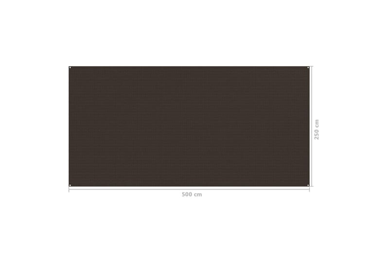 Telttamatto 250x500 cm ruskea - Piha & ulkoaltaat - Piha-alue - Ulkosäilytys - Puutarhateltta & säilytysteltta
