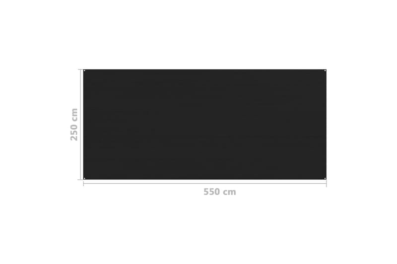 Telttamatto 250x550 cm musta - Piha & ulkoaltaat - Piha-alue - Ulkosäilytys - Puutarhateltta & säilytysteltta