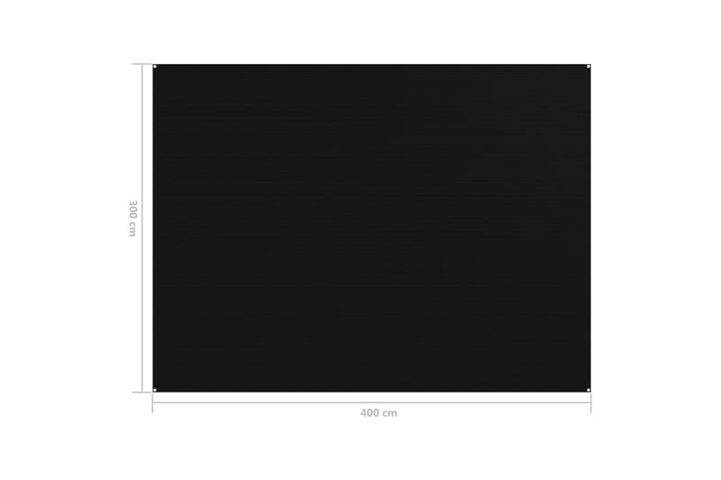 Telttamatto 300x400 cm musta - Piha & ulkoaltaat - Piha-alue - Ulkosäilytys - Puutarhateltta & säilytysteltta
