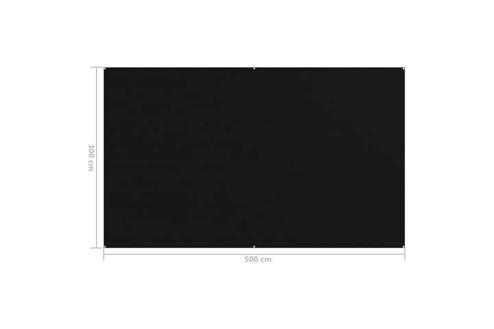 Telttamatto 300x500 cm musta - Musta - Puutarhateltta & säilytysteltta