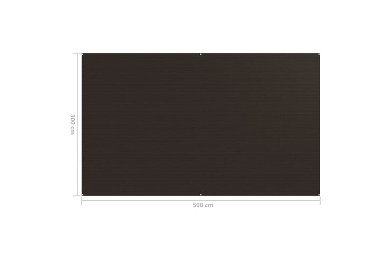 Telttamatto 300x500 cm ruskea - Ruskea - Piha & ulkoaltaat - Piha-alue - Ulkosäilytys - Puutarhateltta & säilytysteltta