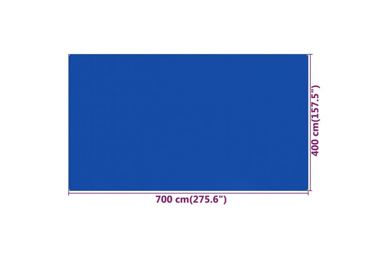 Telttamatto 400x700 cm sininen HDPE - Piha & ulkoaltaat - Piha-alue - Ulkosäilytys - Puutarhateltta & säilytysteltta
