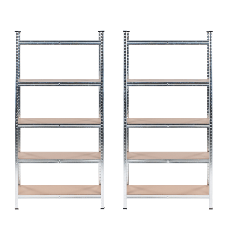 Setti 2 autotallihyllyä Xitta 75 cm - Hopea/Ruskea - Puutarhakalusteet - Tarvikkeet ulos - Muut puutarhatarvikkeet - Hylly ulkokäyttöön