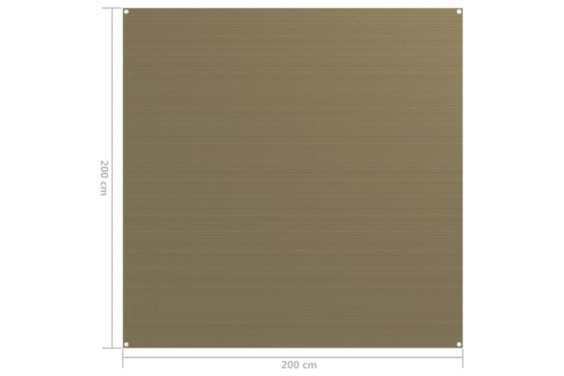 Telttamatto 200x200 cm harmaanruskea - Piha & ulkoaltaat - Piha-alue - Ulkosäilytys - Puutarhateltta & säilytysteltta