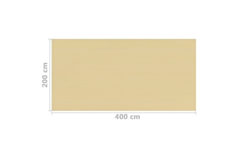 Telttamatto 200x400 cm beige - Piha & ulkoaltaat - Piha-alue - Ulkosäilytys - Puutarhateltta & säilytysteltta