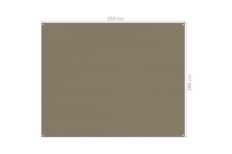 Telttamatto 250x200 cm harmaanruskea - Piha & ulkoaltaat - Piha-alue - Ulkosäilytys - Puutarhateltta & säilytysteltta
