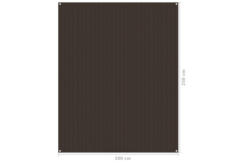 Telttamatto 250x200 cm ruskea - Piha & ulkoaltaat - Piha-alue - Ulkosäilytys - Puutarhateltta & säilytysteltta