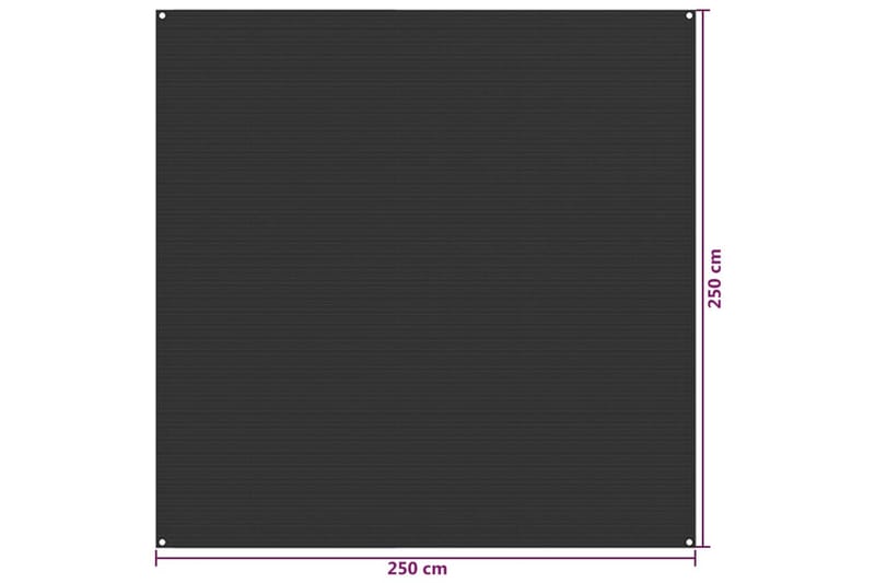 Telttamatto 250x250 cm antrasiitti HDPE - Puutarhateltta & säilytysteltta