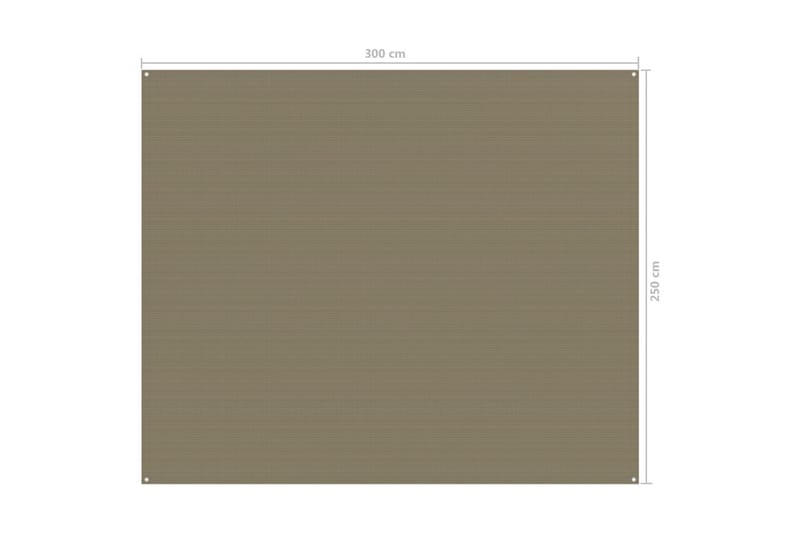 Telttamatto 250x300 cm harmaanruskea - Taupe - Piha & ulkoaltaat - Piha-alue - Ulkosäilytys - Puutarhateltta & säilytysteltta