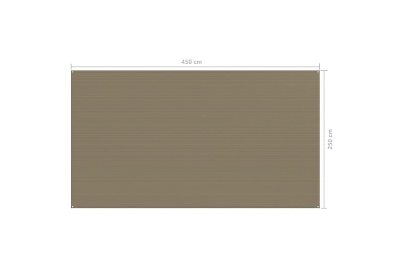 Telttamatto 250x450 cm harmaanruskea - Taupe - Piha & ulkoaltaat - Piha-alue - Ulkosäilytys - Puutarhateltta & säilytysteltta