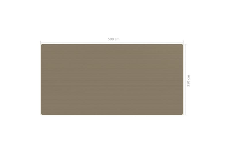 Telttamatto 250x500 cm harmaanruskea - Taupe - Piha & ulkoaltaat - Piha-alue - Ulkosäilytys - Puutarhateltta & säilytysteltta