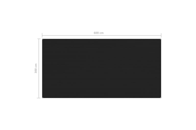 Telttamatto 300x600 cm musta - Piha & ulkoaltaat - Piha-alue - Ulkosäilytys - Puutarhateltta & säilytysteltta