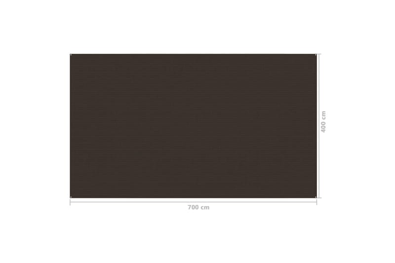 Telttamatto 400x700 cm ruskea - Piha & ulkoaltaat - Piha-alue - Ulkosäilytys - Puutarhateltta & säilytysteltta