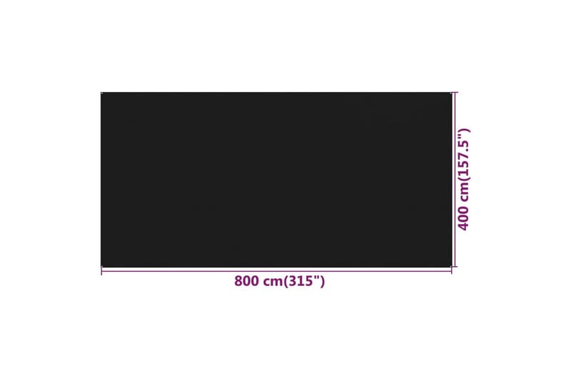 Telttamatto 400x800 cm musta HDPE - Piha & ulkoaltaat - Piha-alue - Ulkosäilytys - Puutarhateltta & säilytysteltta