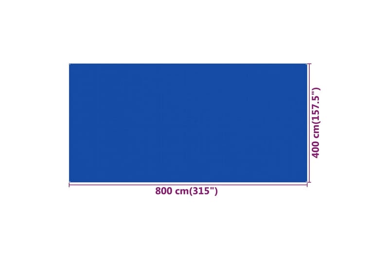 Telttamatto 400x800 cm sininen HDPE - Piha & ulkoaltaat - Piha-alue - Ulkosäilytys - Puutarhateltta & säilytysteltta