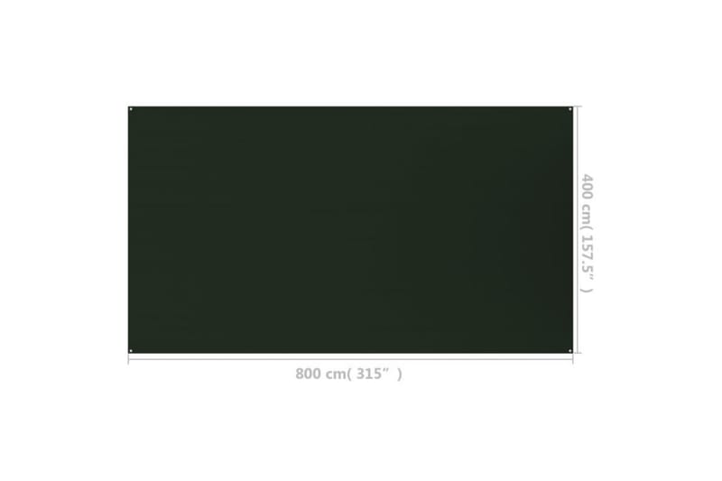 Telttamatto 400x800 cm tummanvihreä HDPE - Piha & ulkoaltaat - Piha-alue - Ulkosäilytys - Puutarhateltta & säilytysteltta
