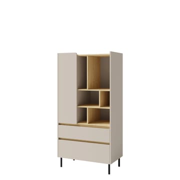 Travic kirjahylly 80 cm metallia - Beige - Säilytys - Hylly - Kirjahylly