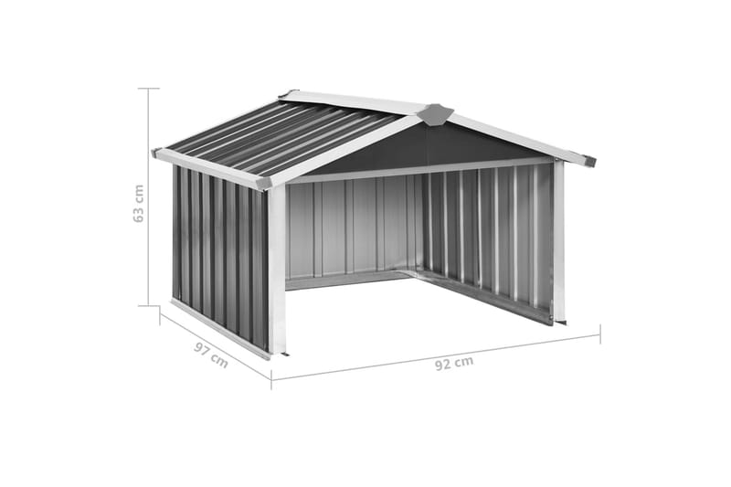 Robottiruohonleikkurin vaja 92x97x63 cm - Antrasiitti - Piha & ulkoaltaat - Pihatyökoneet - Ruohonleikkurit - Sähköruohonleikkuri