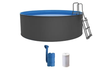 Allas Teräs Swim & Fun Santorini pyöreä 350 x 90 cm - 350 x 90 cm - Piha & ulkoaltaat - Uima-allas, poreallas & sauna - Uima-allas - Maanpinta-allas