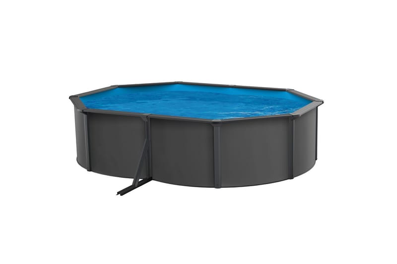 Allas Teräs Swim & Fun Perus ovaali 490 x 360 x 120 cm, Antrasiitinharmaa - 490 x 360 x 120 cm, Antrasiitinharmaa - Piha & ulkoaltaat - Uima-allas, poreallas & sauna - Uima-allas
 - Maanpinta-allas