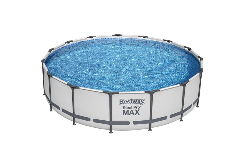 Bestway Steel Pro MAX Pyöreä maanpäällinen allas 4,57 m Harmaa - Bestway - Piha & ulkoaltaat - Uima-allas, poreallas & sauna - Uima-allas
 - Maanpinta-allas