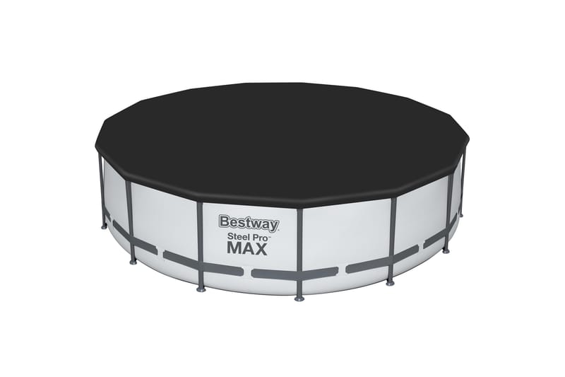 Bestway Steel Pro MAX Pyöreä maanpäällinen allas 4,57 m Harmaa - Bestway - Piha & ulkoaltaat - Uima-allas, poreallas & sauna - Uima-allas
 - Maanpinta-allas