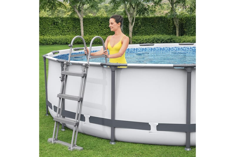 Bestway Steel Pro MAX Pyöreä maanpäällinen allas 4,57 m Harmaa - Bestway - Piha & ulkoaltaat - Uima-allas, poreallas & sauna - Uima-allas
 - Maanpinta-allas