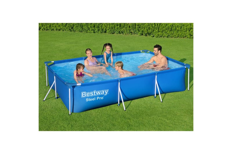 Bestway Steel Pro Rektangulaarinen maanpäällinen allas 3x2 m Sininen - Bestway - Piha & ulkoaltaat - Uima-allas, poreallas & sauna - Uima-allas
 - Maanpinta-allas