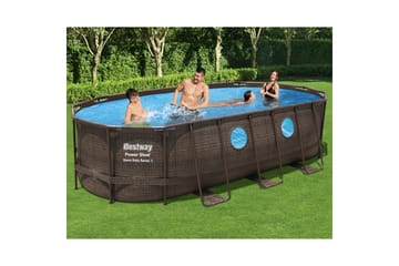 Bestway Power Steel Swim Vista II Maanpäällinen allas 5,49x2,74 m - Bestway - Piha & ulkoaltaat - Uima-allas, poreallas & sauna - Uima-allas - Maanpinta-allas