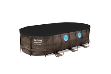 Bestway Power Steel Swim Vista II Maanpäällinen allas 5,49x2,74 m - Bestway - Piha & ulkoaltaat - Uima-allas, poreallas & sauna - Uima-allas - Maanpinta-allas