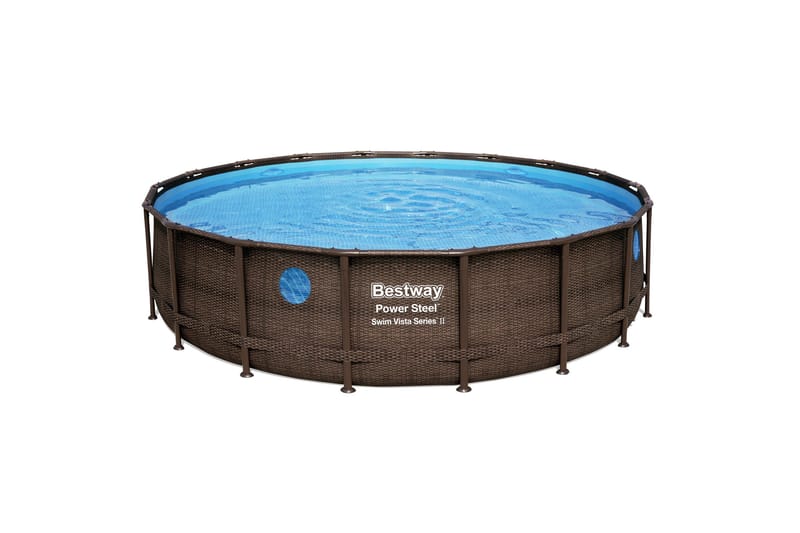 Bestway Power Steel Swim Vista II Maanpäällinen allas 5,49 m Ruskea, Bestway