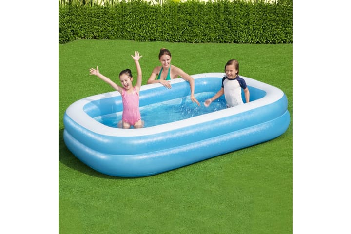 Bestway Family Täytettävä uima-allas suorakulma 262x175x51cm - Ilmatäytteinen uima-allas & muoviallas
