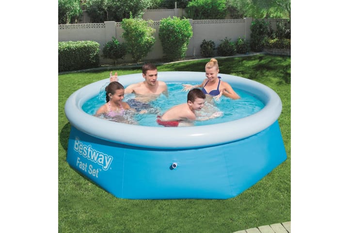 Bestway Fast Set täytettävä uima-allas pyöreä 244x66 cm - Ilmatäytteinen uima-allas & muoviallas