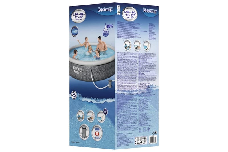 Bestway Fast Set Täytettävä uima-allassarja pumpulla - Piha & ulkoaltaat - Uima-allas, poreallas & sauna - Uima-allas
 - Ilmatäytteinen uima-allas & muoviallas