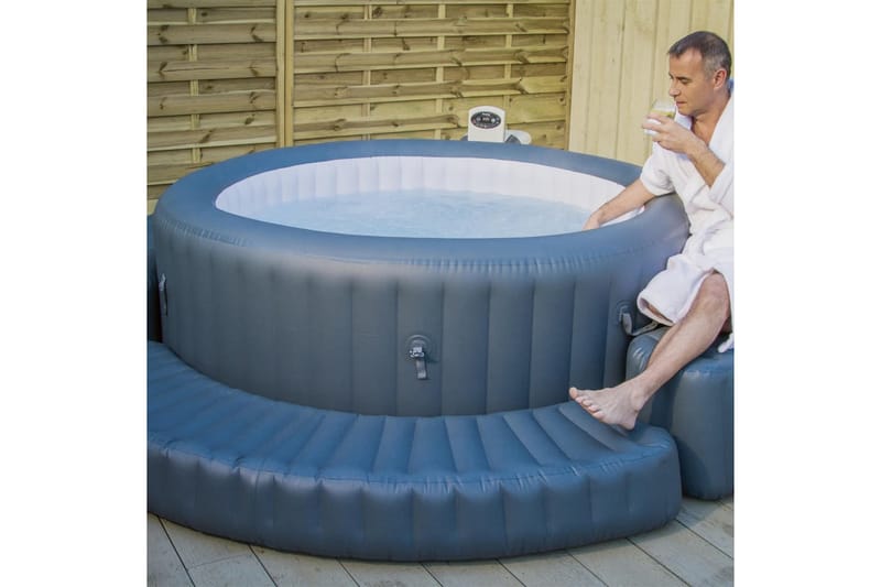 Bestway Lay-Z-Spa Täytettävä reunus pyöreisiin porealtaisiin - Harmaa - Piha & ulkoaltaat - Uima-allas, poreallas & sauna - Uima-allas
 - Ilmatäytteinen uima-allas & muoviallas