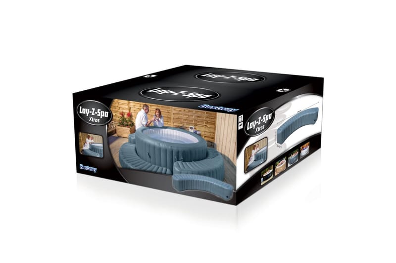 Bestway Lay-Z-Spa Täytettävä reunus pyöreisiin porealtaisiin - Harmaa - Piha & ulkoaltaat - Uima-allas, poreallas & sauna - Uima-allas
 - Ilmatäytteinen uima-allas & muoviallas