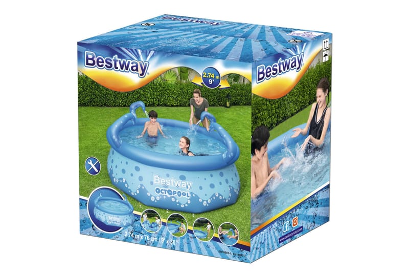 Bestway Easy Set -uima-allas OctoPool 274x76 cm - Piha & ulkoaltaat - Uima-allas, poreallas & sauna - Uima-allas
 - Maanpinta-allas