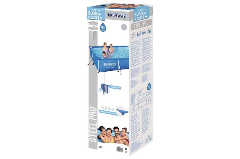 Bestway Steel Pro Uima-allas 300x201x66 cm - Piha & ulkoaltaat - Uima-allas, poreallas & sauna - Uima-allas
 - Maanpinta-allas
