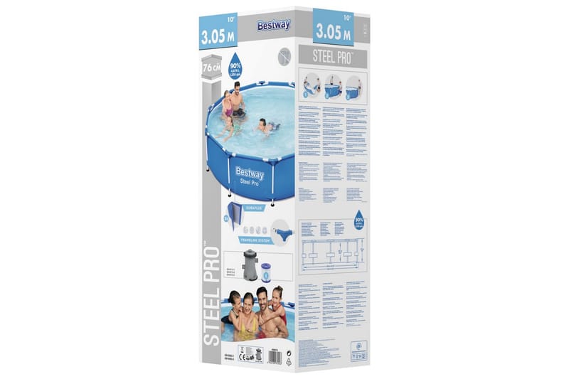 Bestway Steel Pro Uima-allas 305x76 cm - Piha & ulkoaltaat - Uima-allas, poreallas & sauna - Uima-allas
 - Maanpinta-allas