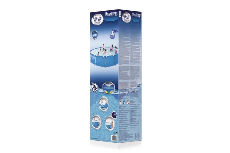 Bestway Steel Pro uima-allas teräsrungolla 366x76 cm - Piha & ulkoaltaat - Uima-allas, poreallas & sauna - Uima-allas
 - Maanpinta-allas