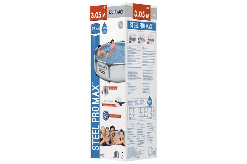 Bestway Steel Pro MAX Uima-allassarja 305x76 cm - Piha & ulkoaltaat - Uima-allas, poreallas & sauna - Uima-allas
 - Maanpinta-allas