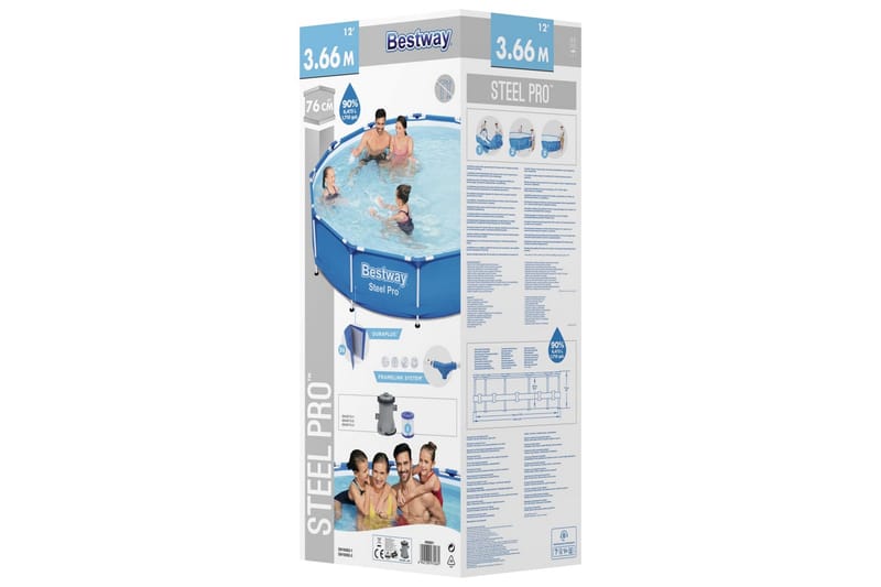 Bestway Steel Pro runkouima-allas 366x76 cm - Piha & ulkoaltaat - Uima-allas, poreallas & sauna - Uima-allas
 - Maanpinta-allas