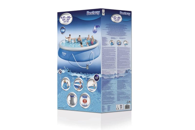 Bestway Uima-allassarja Fast Set 457x84 cm - Piha & ulkoaltaat - Uima-allas, poreallas & sauna - Uima-allas
 - Maanpinta-allas