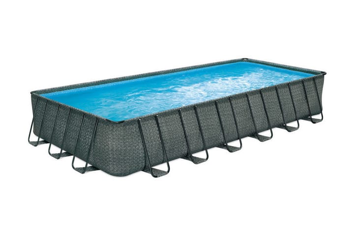 OUTTECH Premium FRAME Pool PVC/Teräs 732x366x132 Suorakaide - Maanpinta-allas